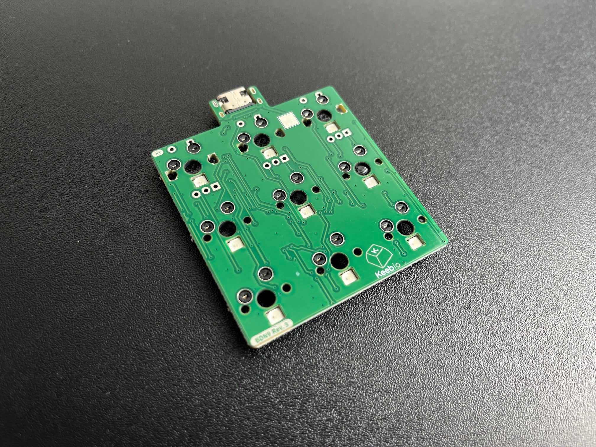 BDN9 Rev. 3 PCB - 3x3 9-key Macropad - Rotary Encoder and RGB - Image 3