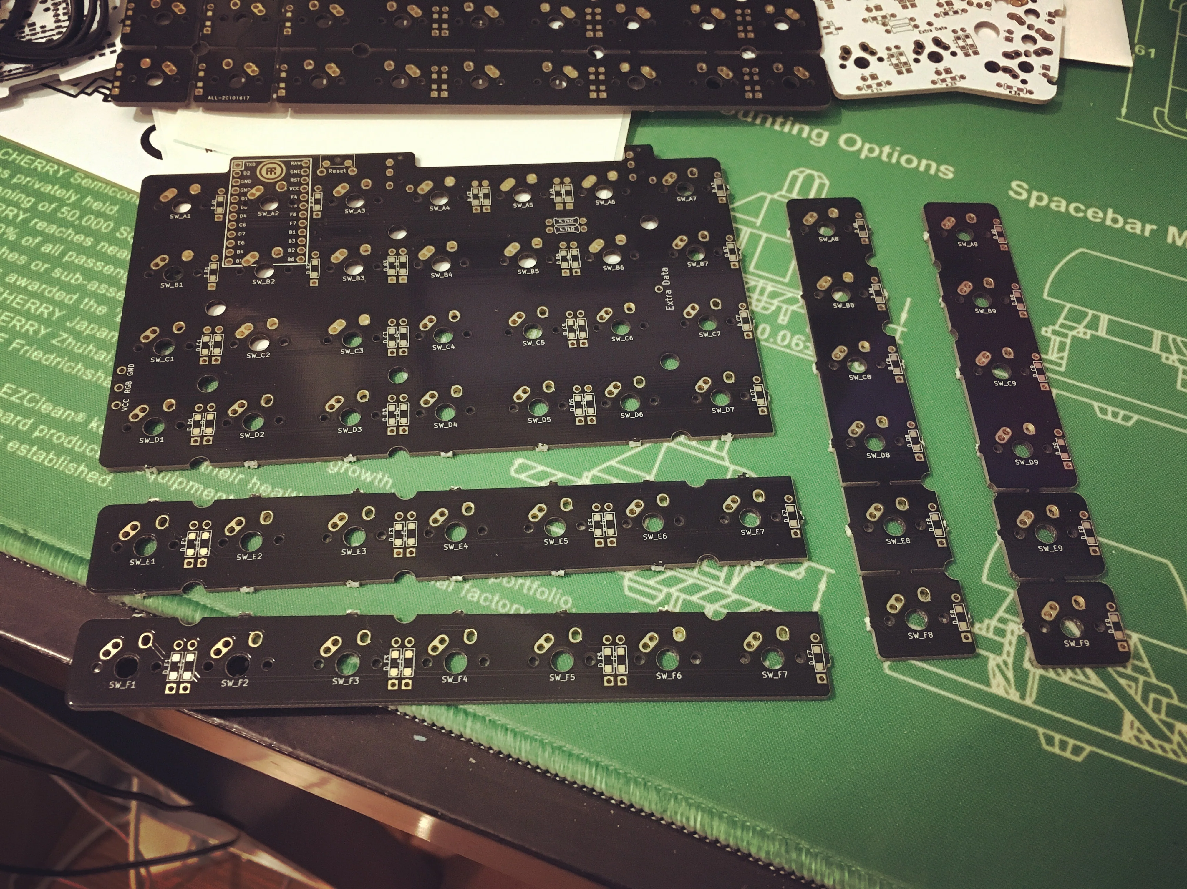 BFO-9000 PCB Kit - Customizable Full-Size Split Ortholinear - Image 6