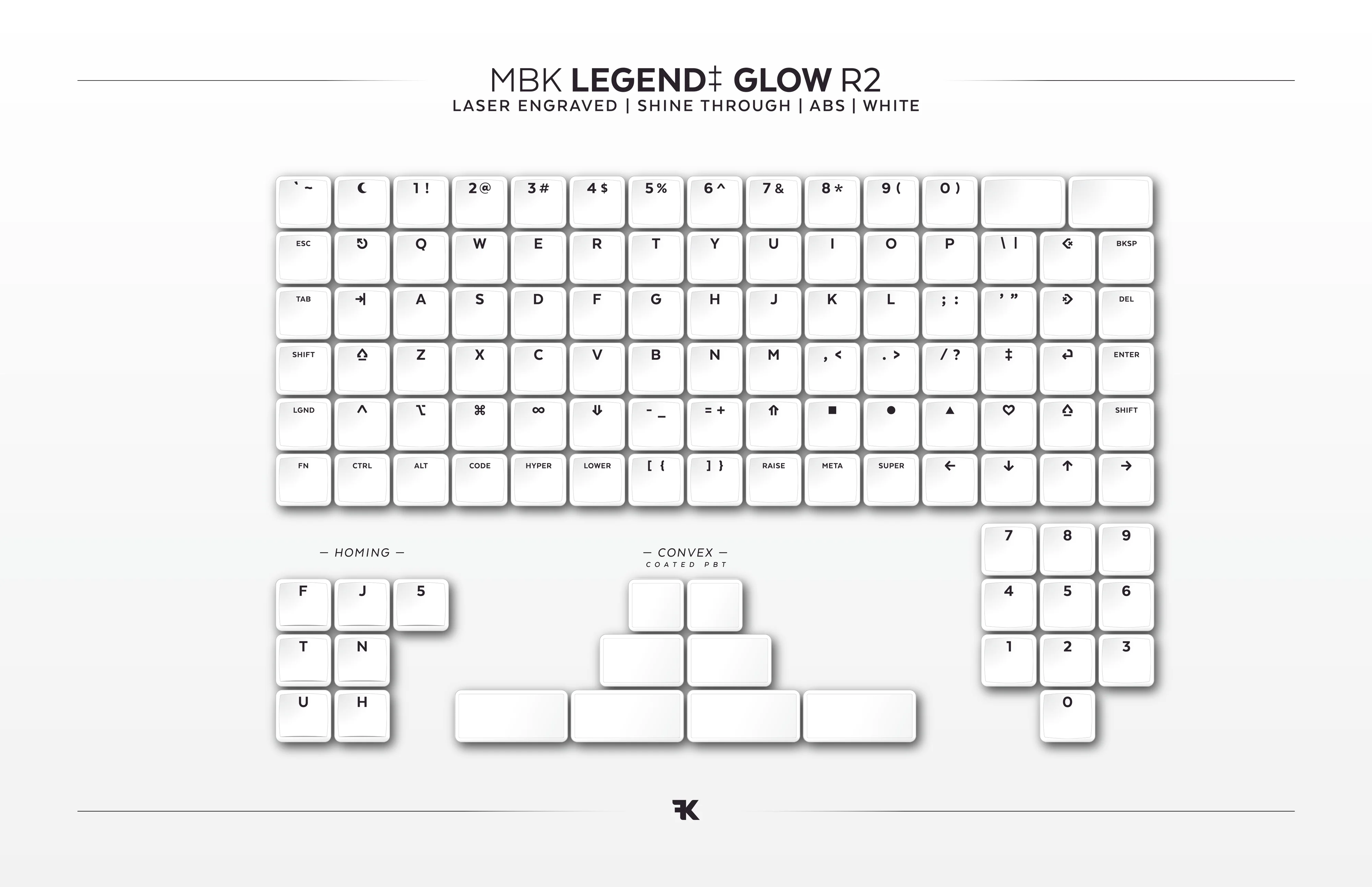 MBK Glow R2 Choc Keycap Set - Image 3