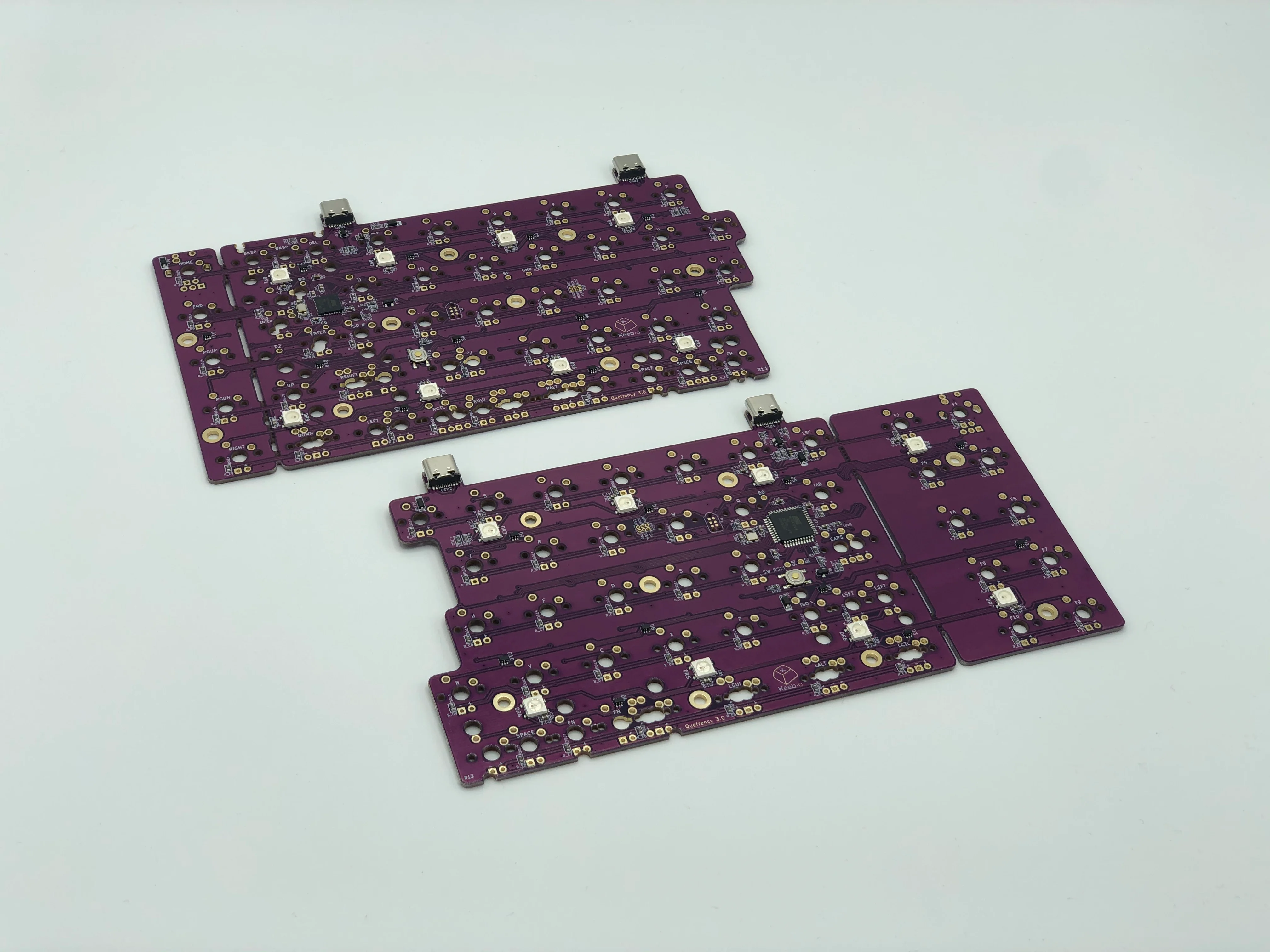 Quefrency Rev. 3 PCBs - 60%/65% Split Staggered Keyboard - Image 2