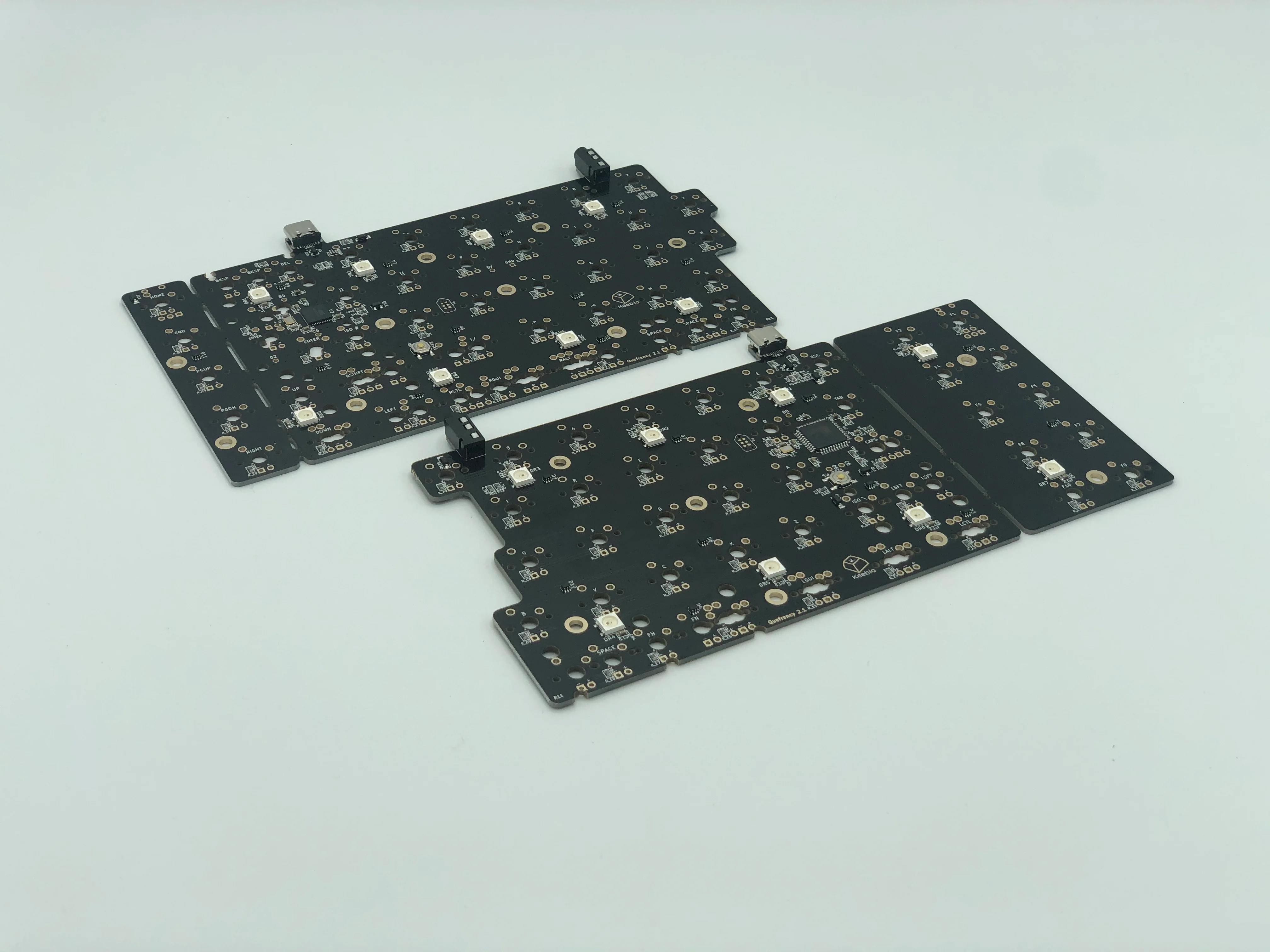 Quefrency Rev. 2 PCBs - 60%/65% Split Staggered Keyboard - Image 2