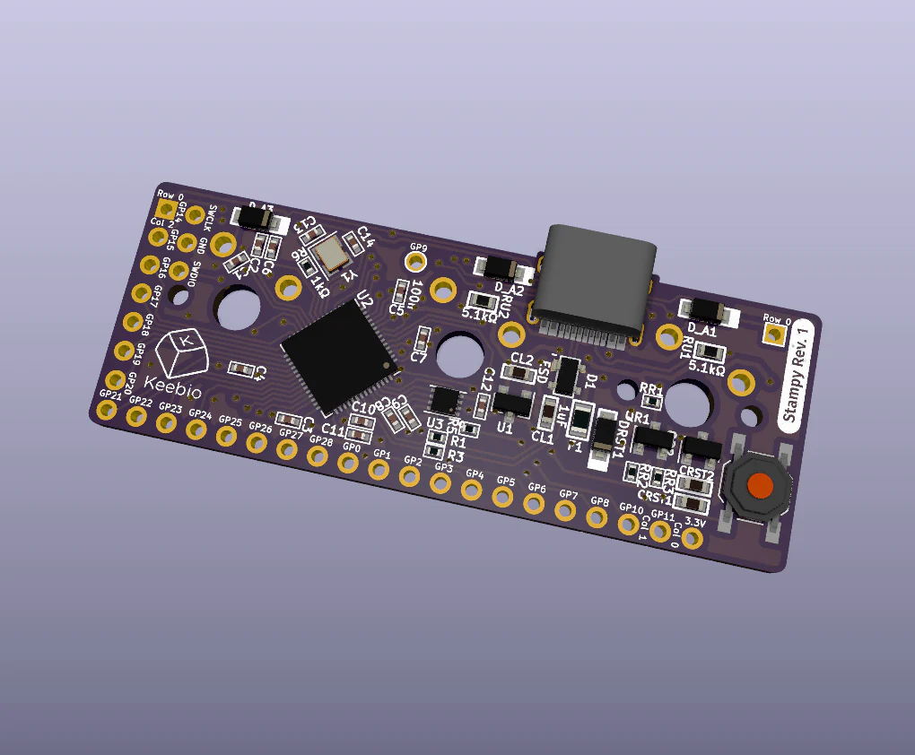 Stampy Prototypes - RP2040 USB-C Controller Board for Handwiring - Image 4