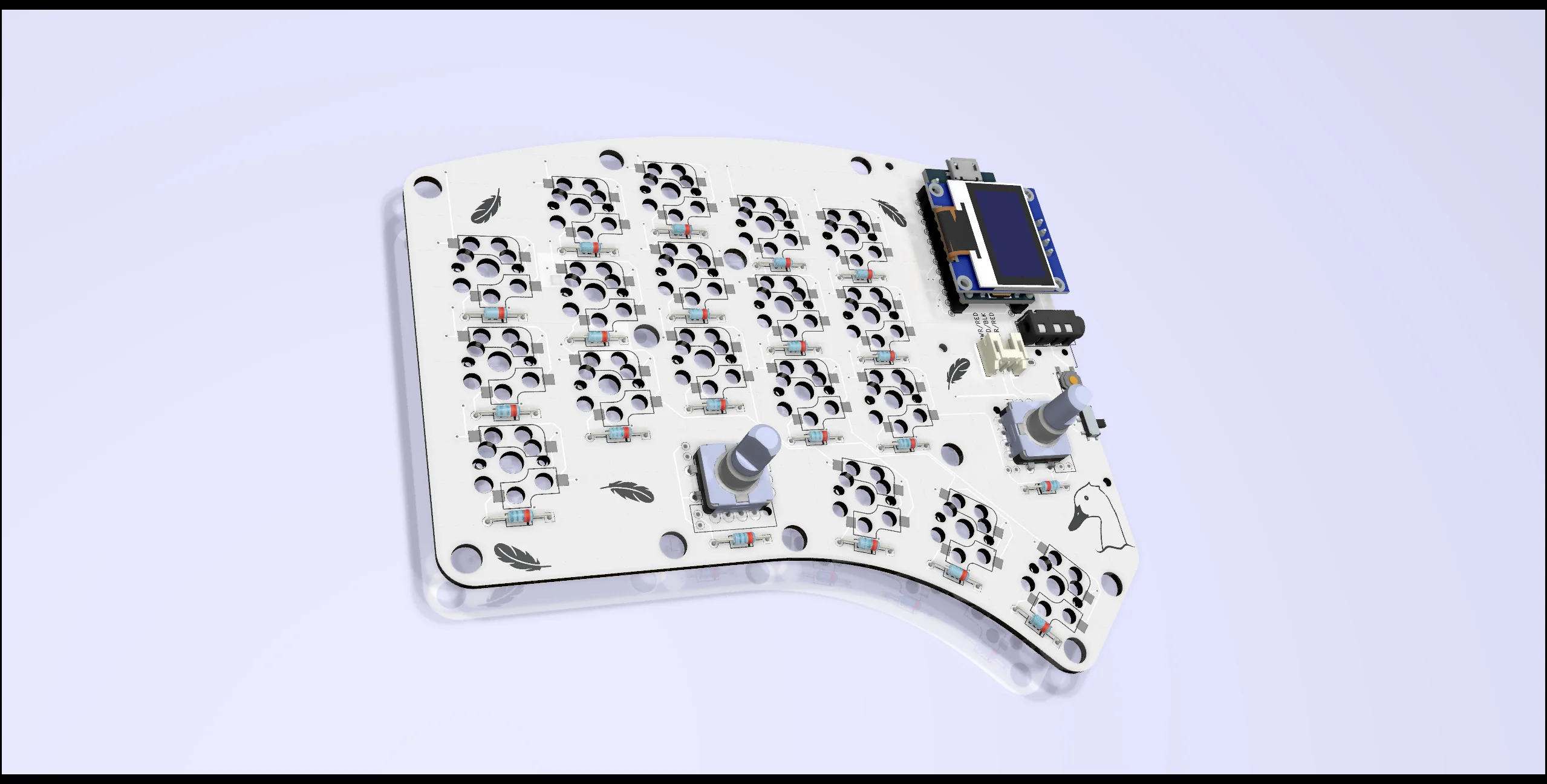 Waterfowl 36-Key Split Keyboard Kit - Image 7