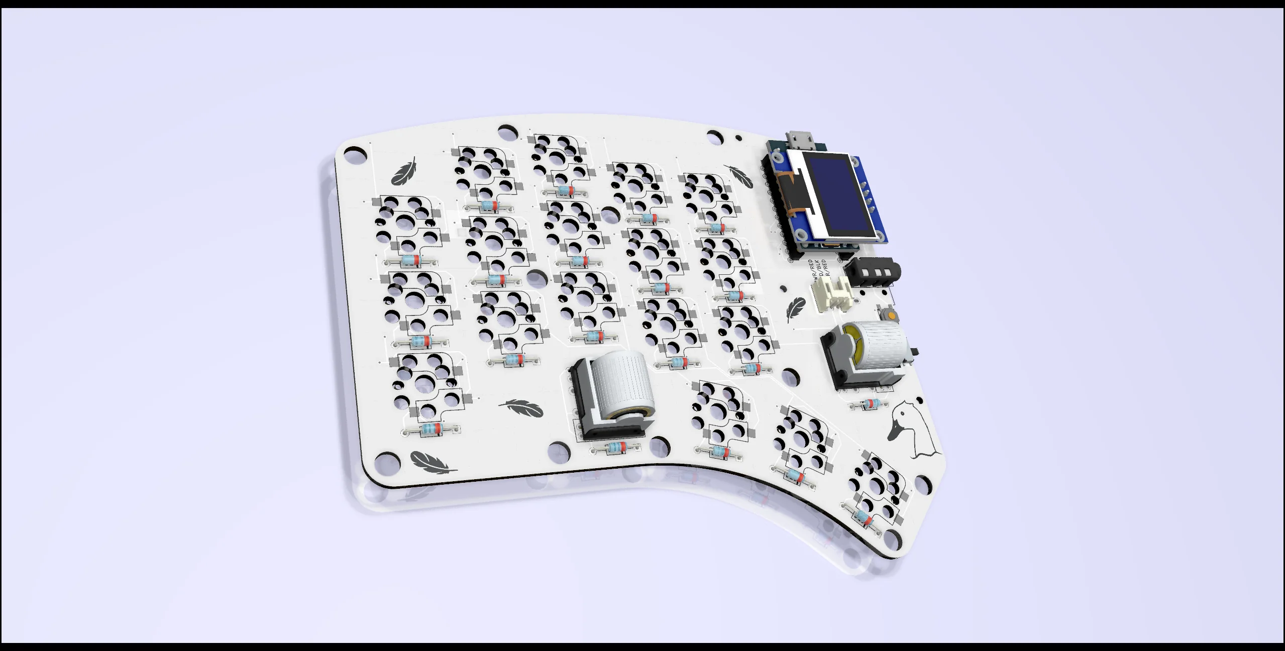 Waterfowl 36-Key Split Keyboard Kit - Image 8